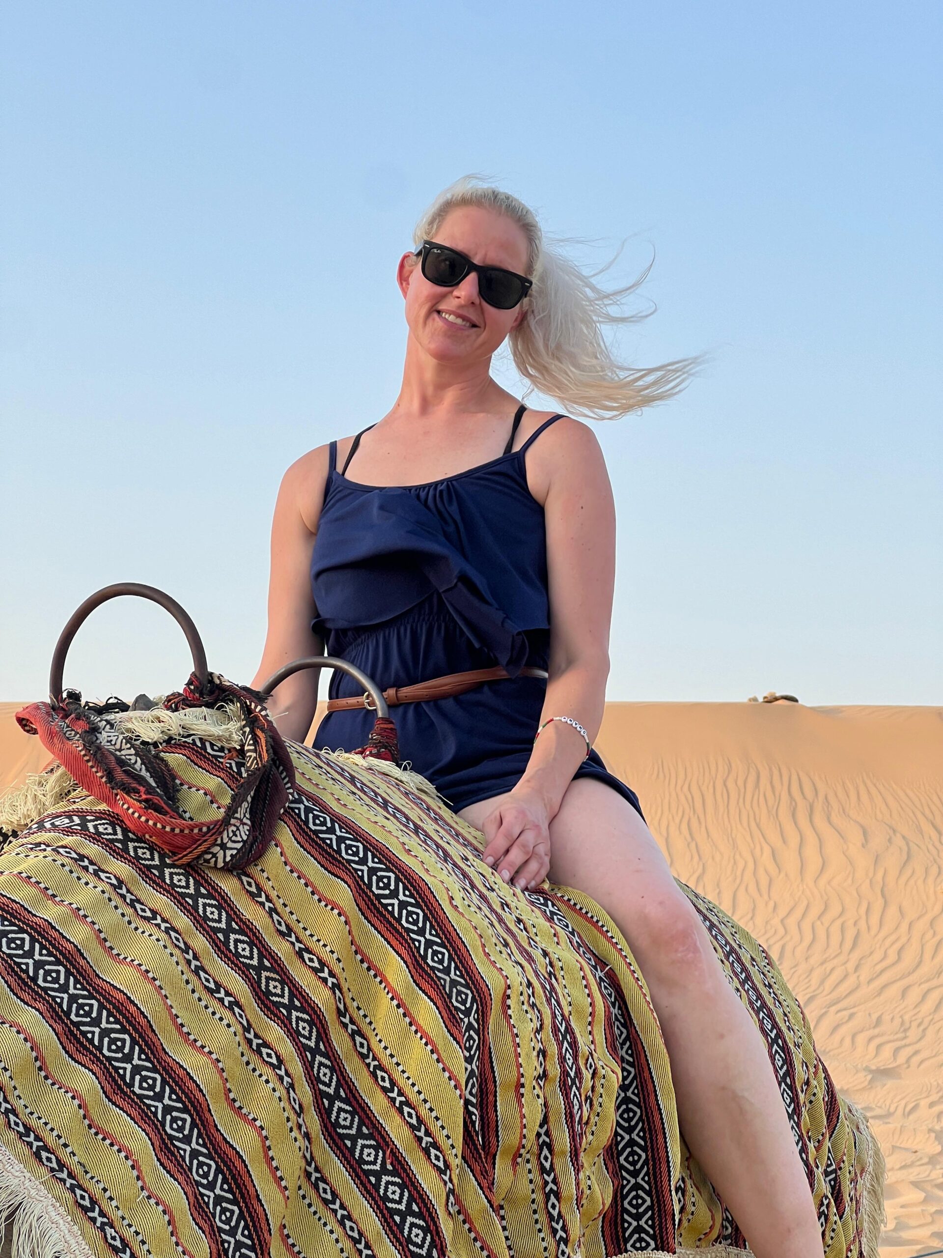 Arabian Oryx, camels, and gazelles in their natural Abu Dhabi desert habitat