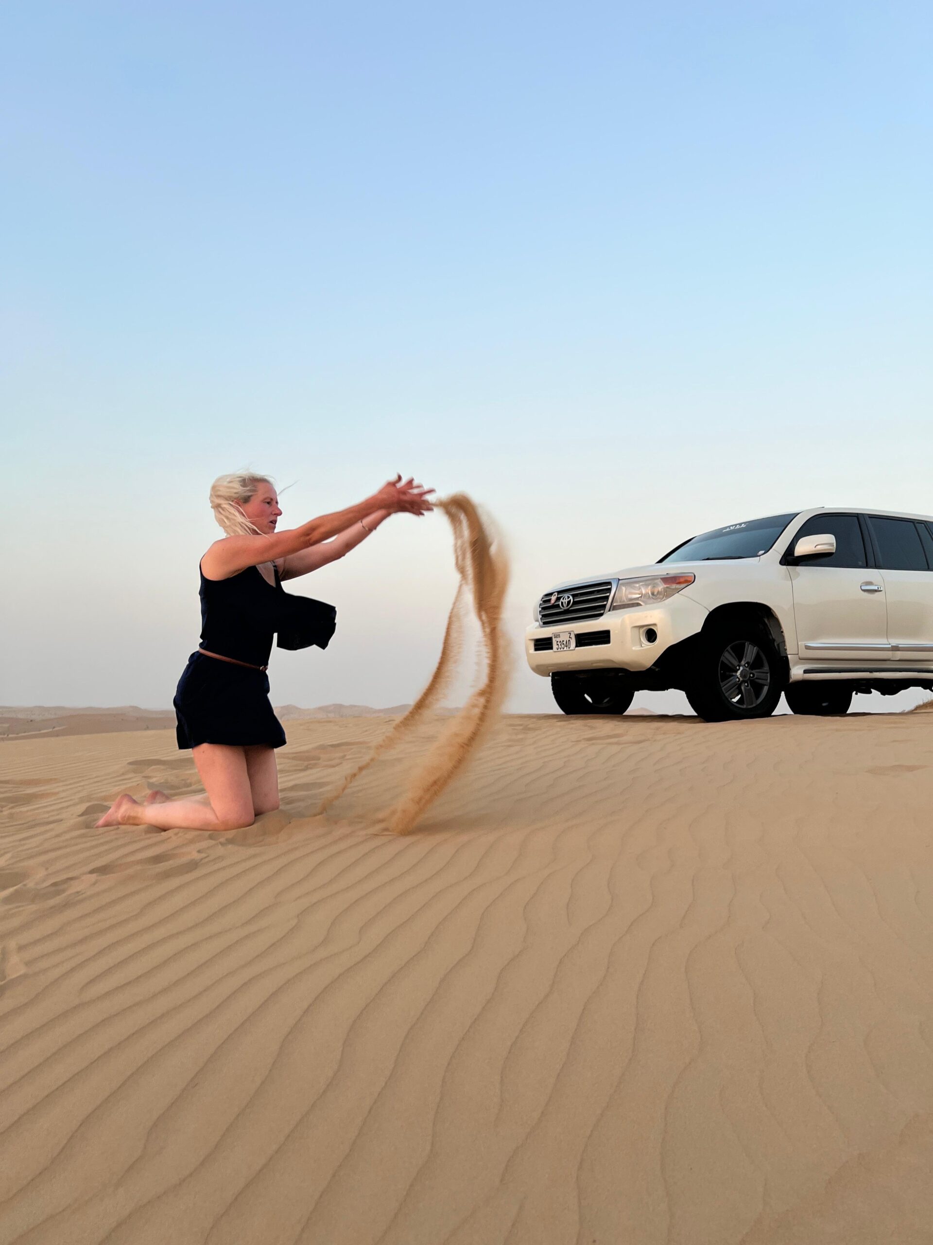 An extensive desert safari buffet dinner with Arabic and international dishes at our desert camp