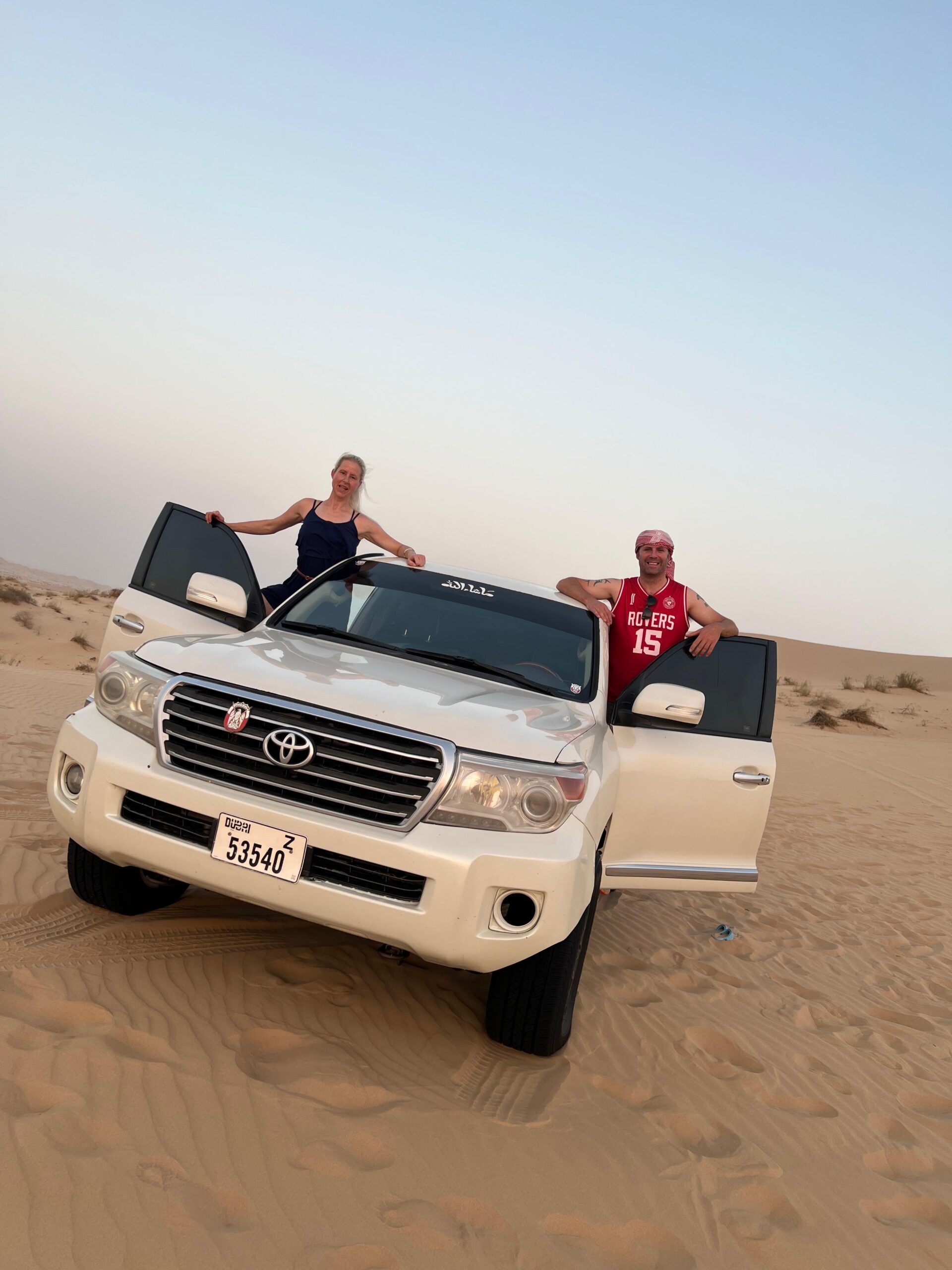 Guests enjoying in the desert camp